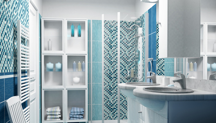 Salle de bain rénovée par GMAT Courtage