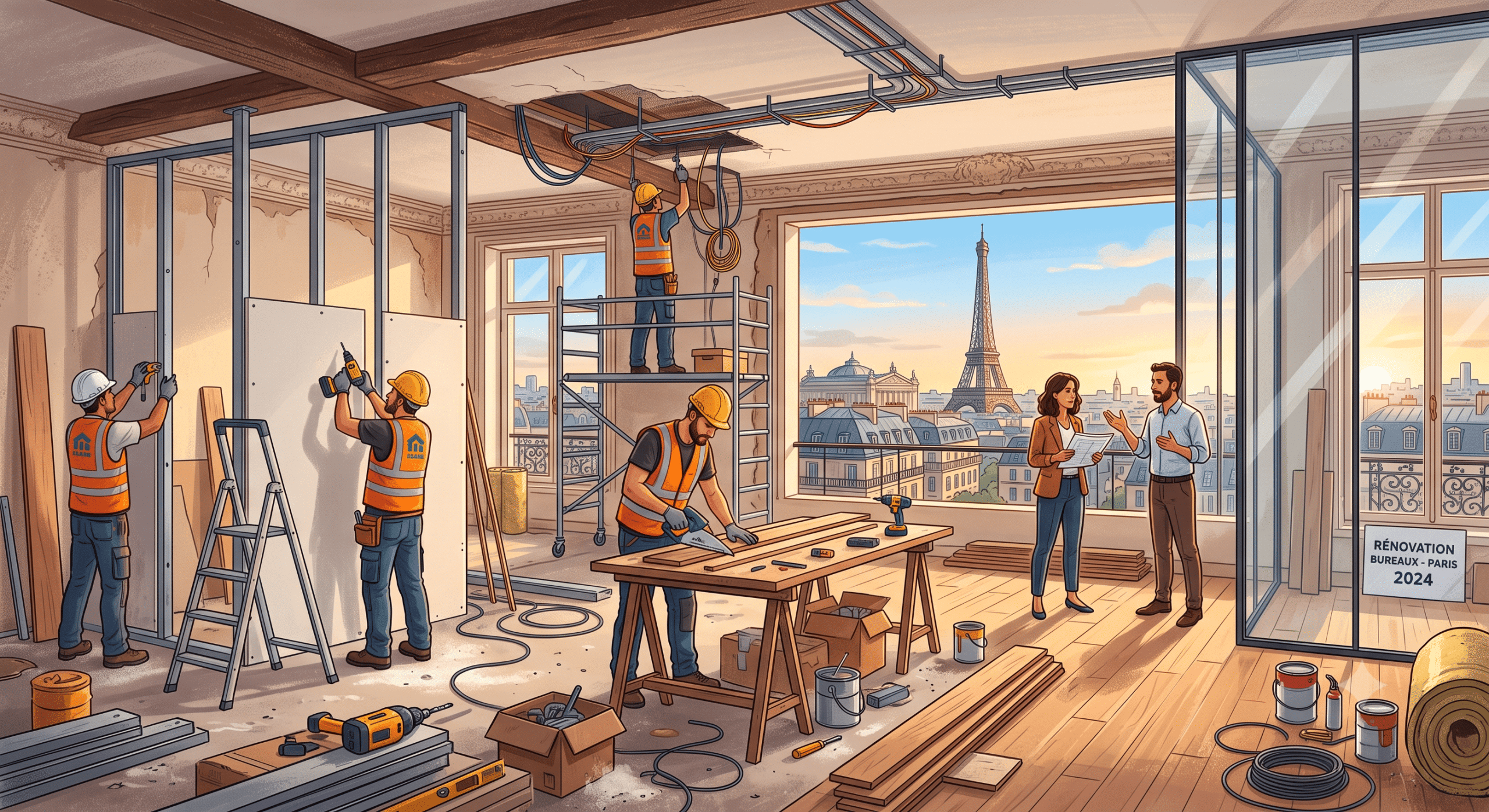 Bureau, Nos conseils pour rénover des Bureaux d’entreprise ou locaux commerciaux à Paris