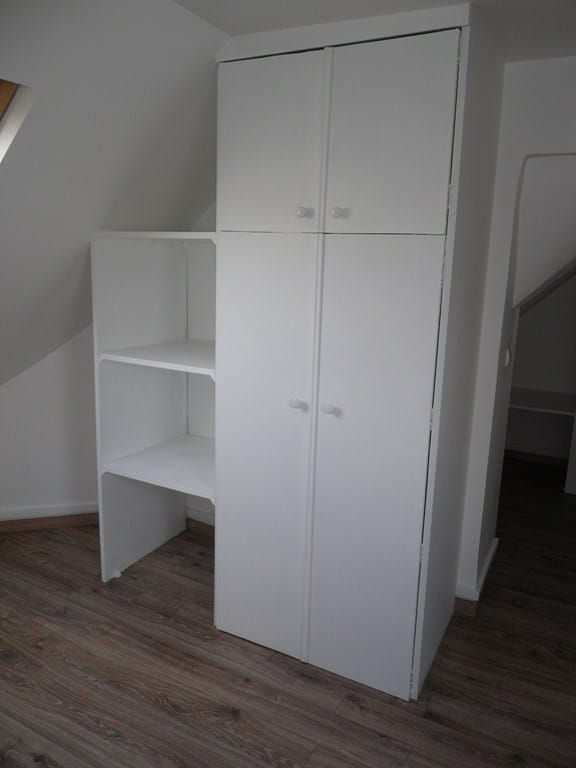 Chambre après travaux, Rénovation appartement à Gare d’Asnières sur Seine de 25m²
