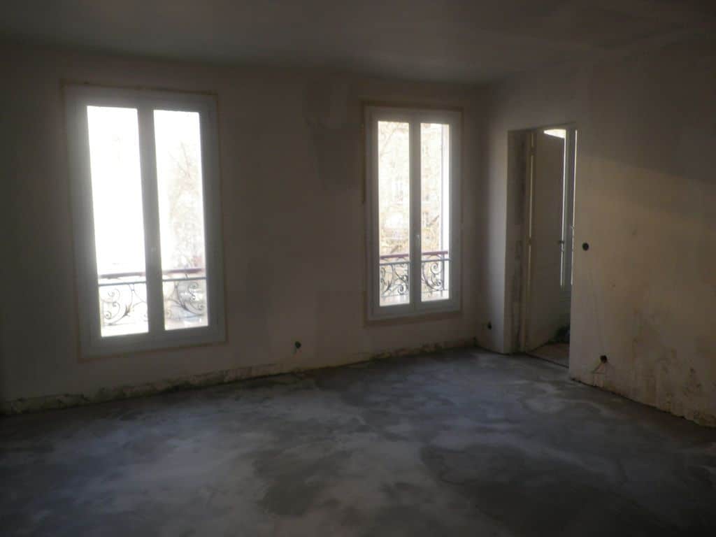 Salon avant travaux, Rénovation appartement de 50m² au quartier Pont de Neuilly à Neuilly sur Seine 92200