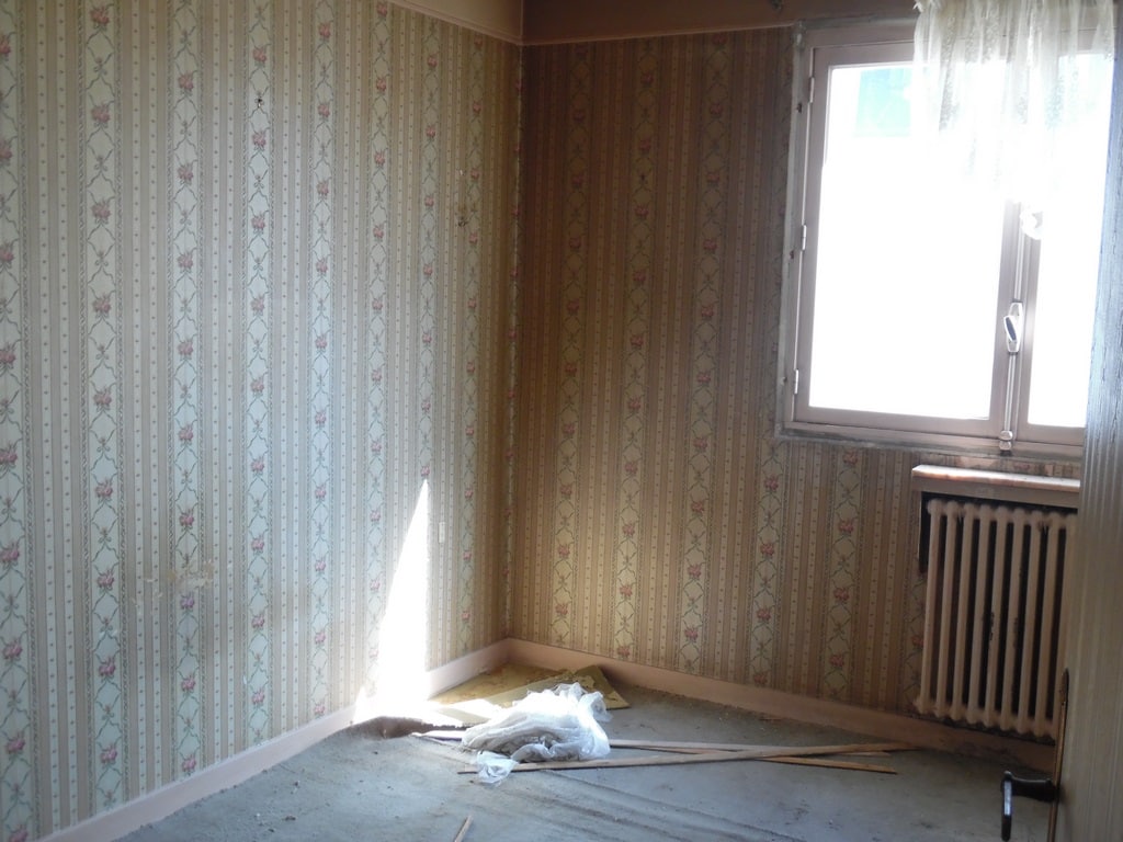 Chambre avant travaux, Rénovation appartement à Porte de Saint Ouen PARIS 75017 de 68 m2