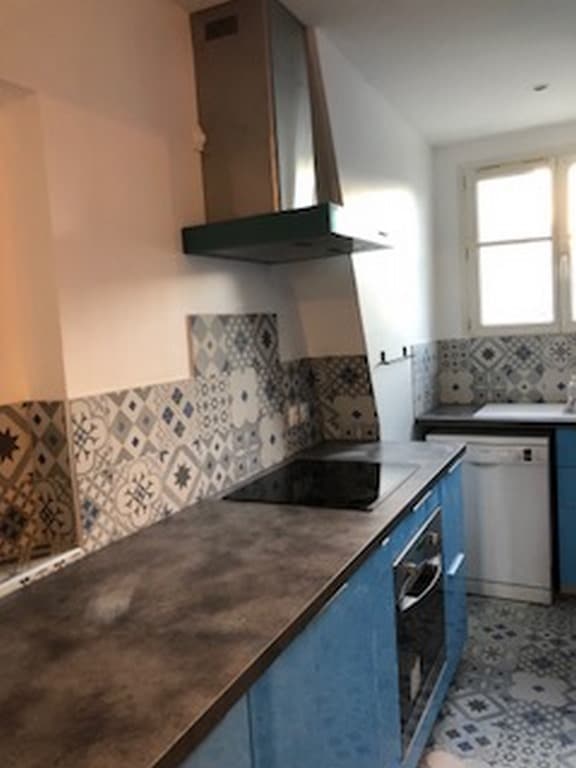 Cuisine après travaux, Rénovation appartement LEVALLOIS PERRET 92300 quartier Louise michel de 65 m2