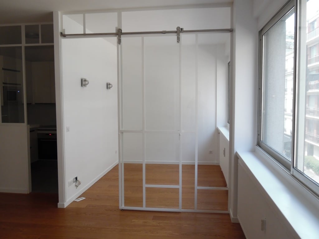 Chambre après travaux, Rénovation appartement PARIS 75016 quartier Ranelagh-Jasmin de 58 m2