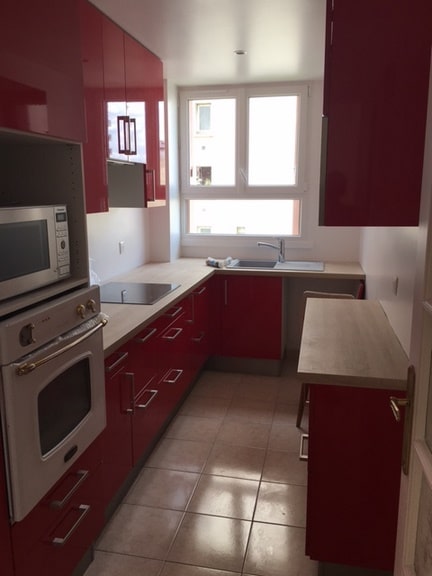 Cuisine après travaux, Rénovation appartement quartier VANVES MALAKOFF 92170 de 66 m2