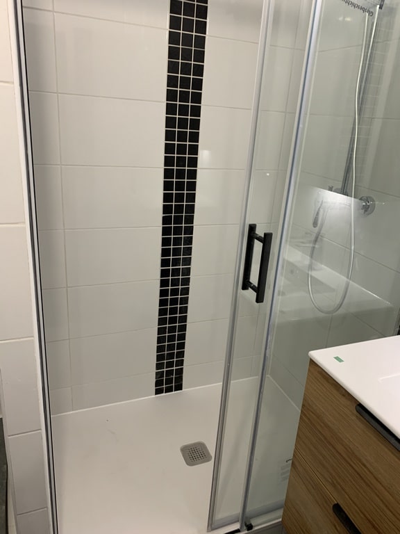 Douche après travaux, Rénovation appartement quartier Jules ferry MONTROUGE 92120 de 48 m2