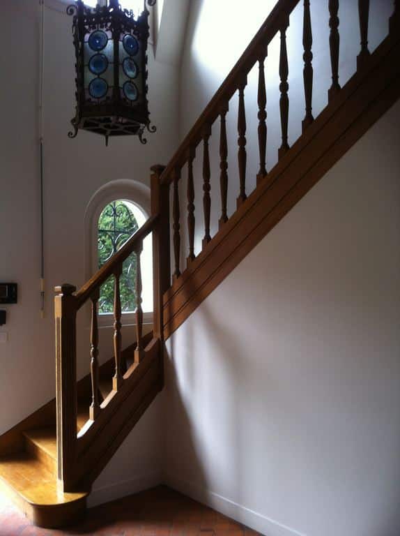 Escalier après travaux, Rénovation maison LE VESINET de 200m²