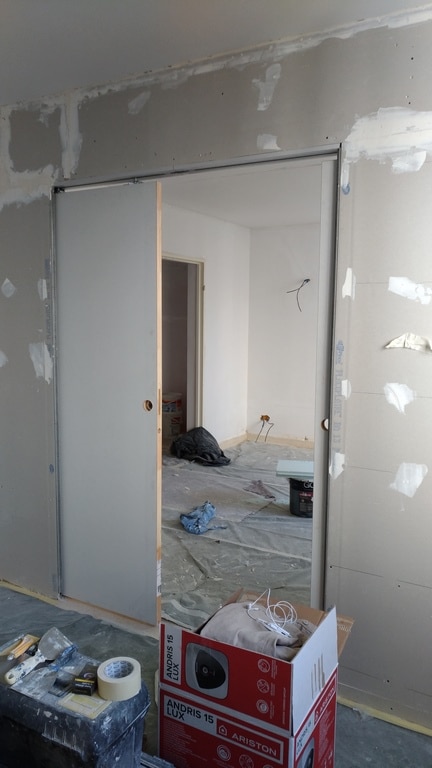Salon avant travaux, Rénovation appartement quartier VANVES MALAKOFF 92170 de 66 m2