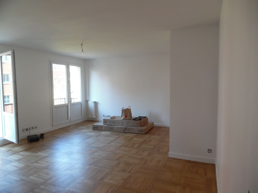 Salon après travaux, Rénovation appartement à Porte de Saint Ouen PARIS 75017 de 68 m2