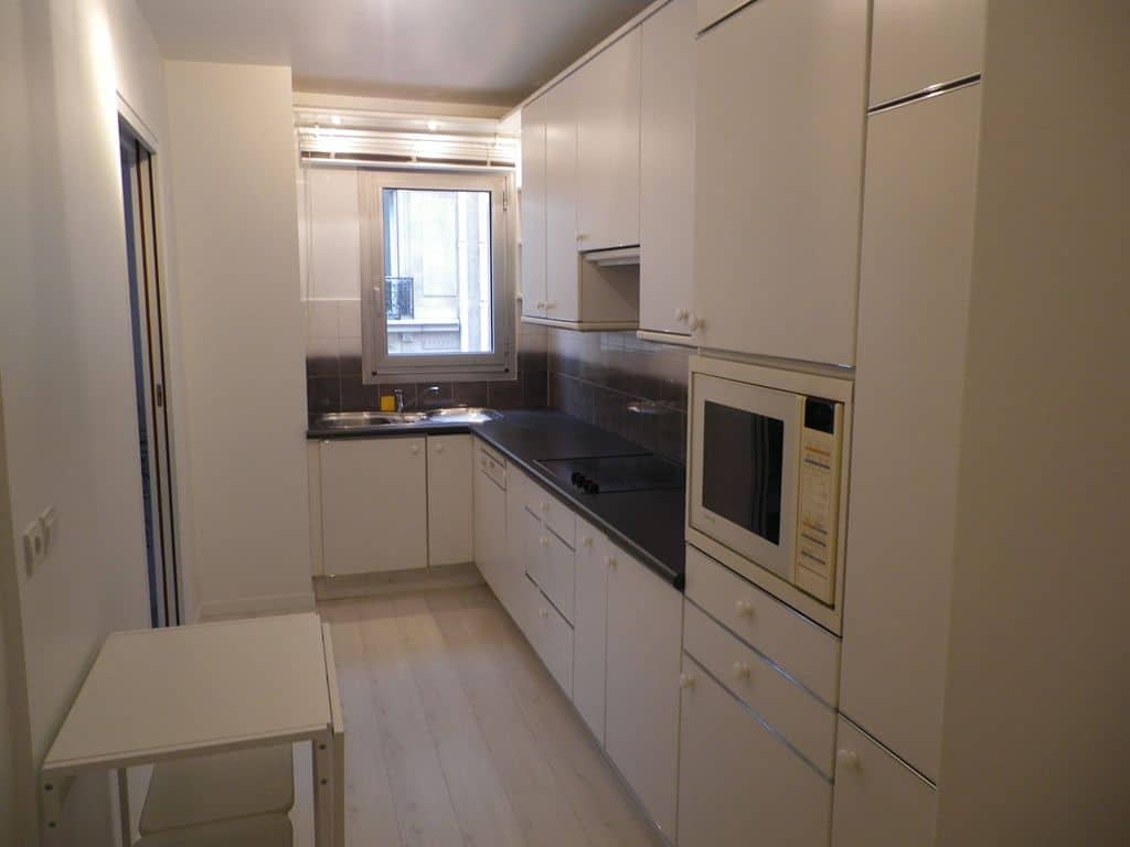 Cuisine après travaux, Rénovation appartement de 60m² au quartier des Invalides PARIS 75007