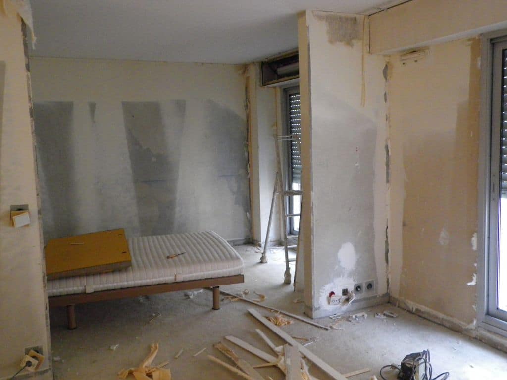 Chambre, Rénovation appartement de 60m² au quartier des Invalides PARIS 75007