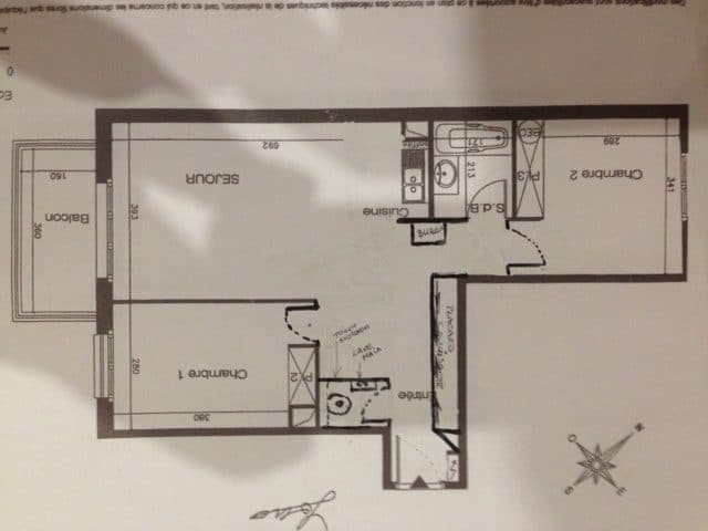 PLAN APPARTEMENT APRES TRAVAUX PLACE LECLERC 92300 LEVALLOIS