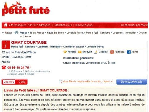 Gmat Courtage recommandé par le petit futé