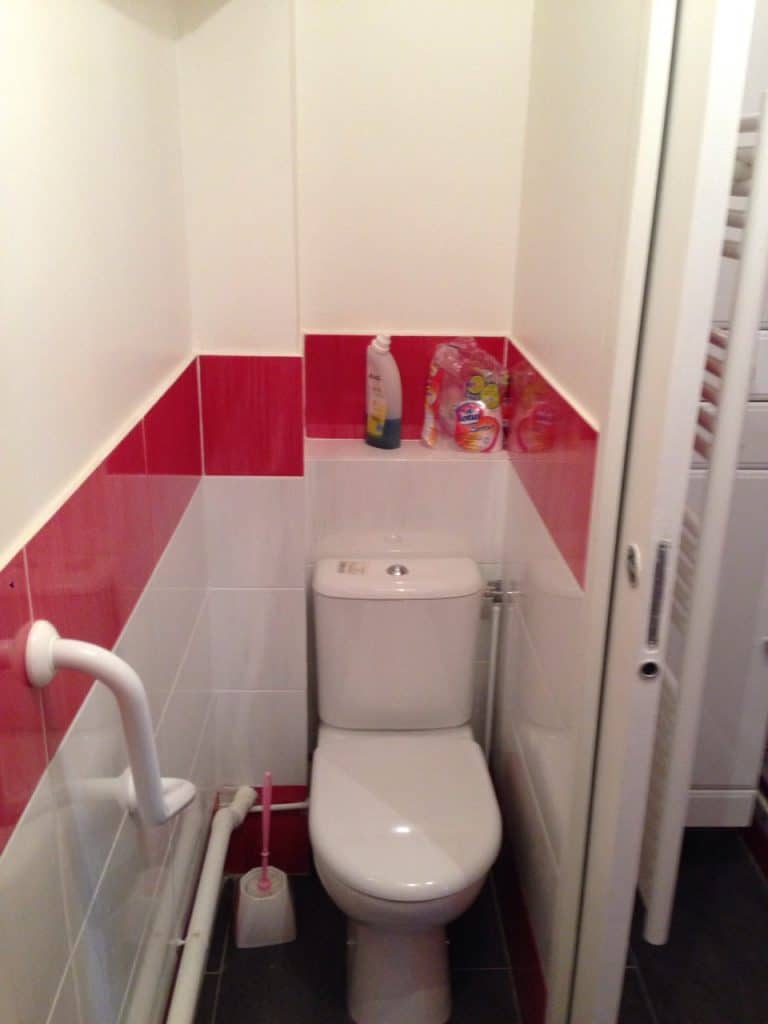 WC après travaux, Rénovation appartement dans le quartier Saint Michel PARIS 75005 de 50 m2