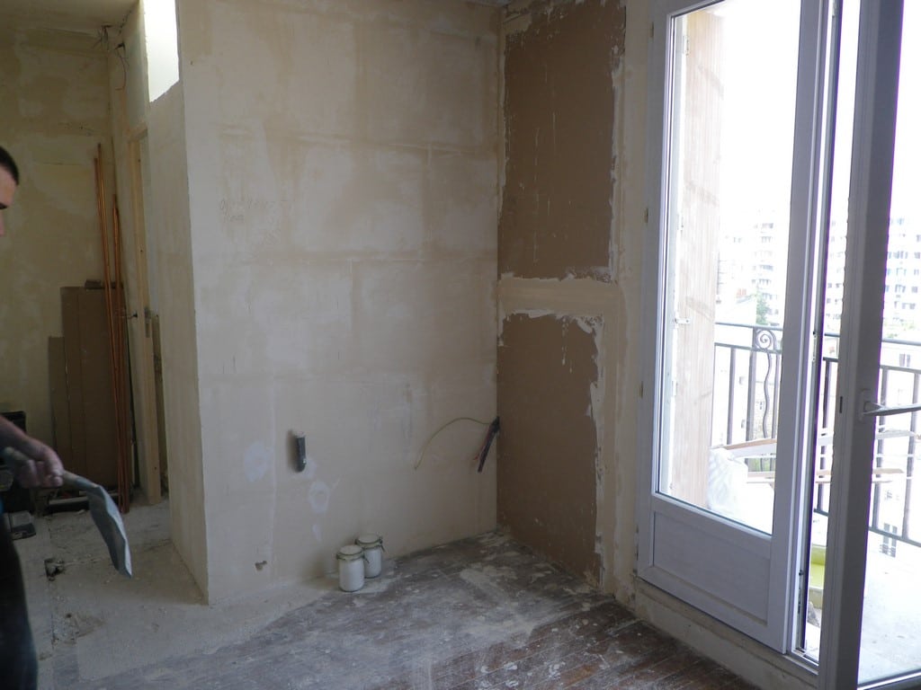 Cuisine avant travaux, Rénovation appartement quartier Guy Moquet-Place de Clichy PARIS 75017 de 35 m2