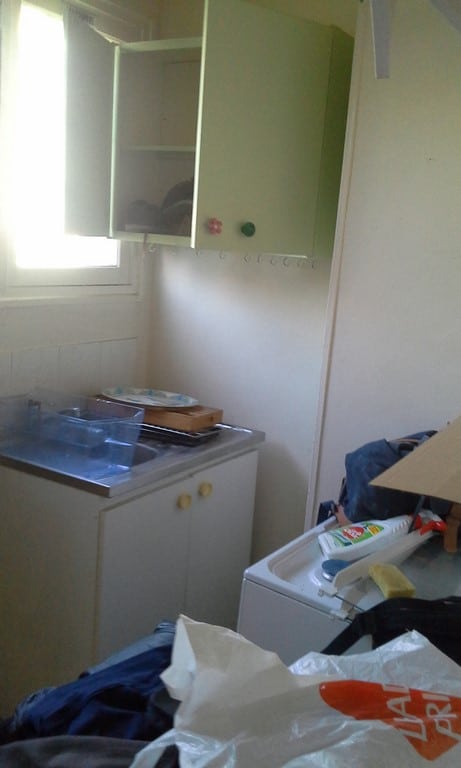 Cuisine avant travaux, Rénovation appartement quartier Tolbiac PARIS 75013 de 38 m2