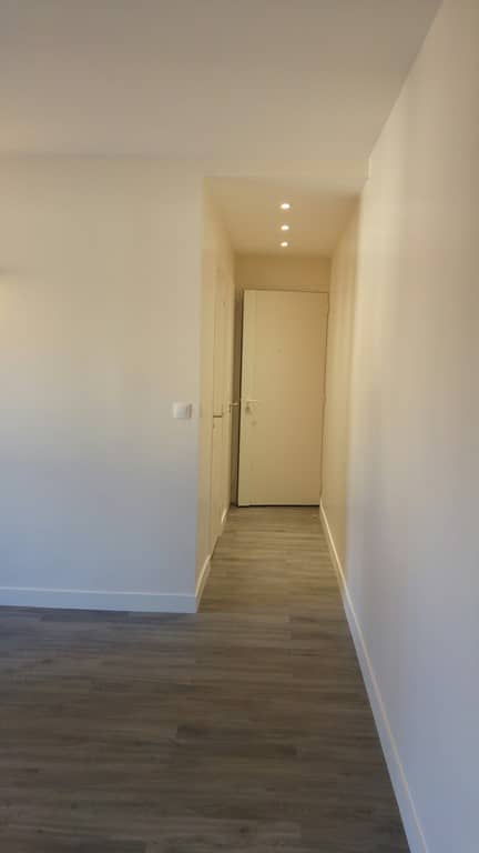 Couloir après travaux, Rénovation appartement proche Place d’Italie PARIS 75013 de 54 m2
