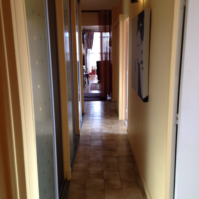 Couloir avant travaux, Rénovation appartement VANVES 92170 de 70 m2