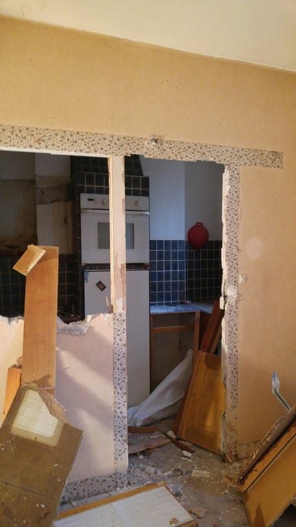 Cuisine avant travaux, Rénovation appartement MONTROUGE 92120 de 51 m2