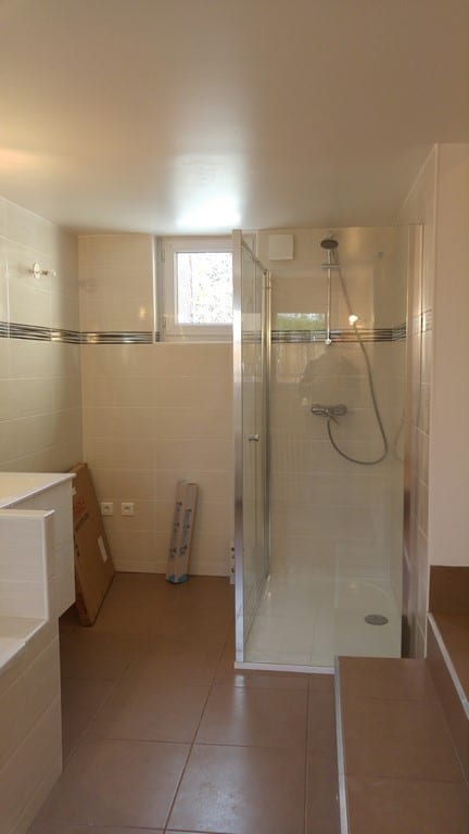 Salle de bain après travaux, Rénovation Maison Chatillon 92320 de 80 m2