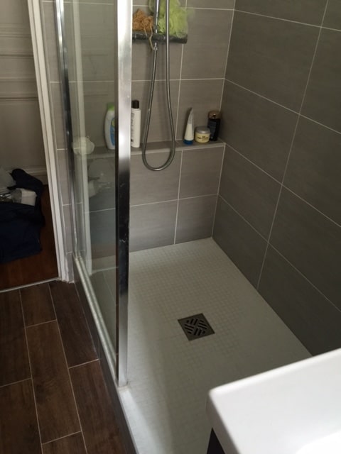 Salle de bain après travaux, Rénovation appartement quartier Voltaire PARIS 75011 de 46 m2