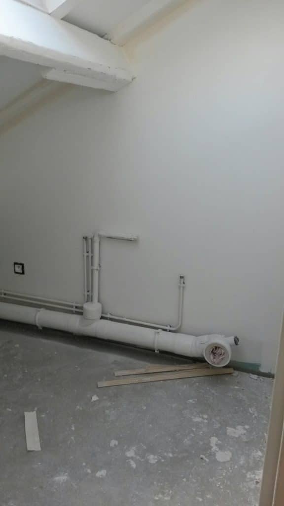 Salle de bain avant travaux, Rénovation appartement à La Motte-Picquet-Grenelle PARIS 15 de 46 m2