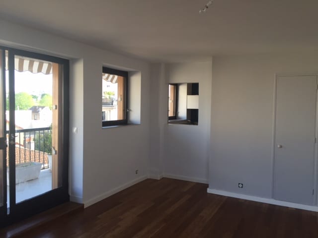 Salon après travaux, Rénovation appartement VANVES 92170 de 70 m2