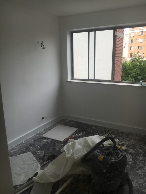 Salon avant travaux, Rénovation appartement VANVES 92170 de 53 m2