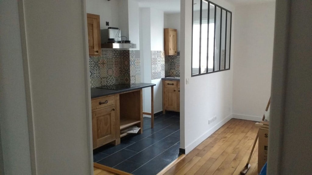 Cuisine après travaux, Rénovation appartement MONTROUGE 92120 de 51 m2