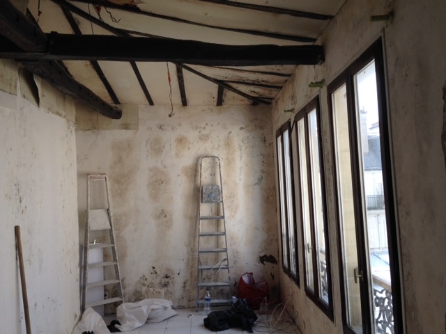 Salon avant travaux, Rénovation appartement quartier Bastille PARIS 75011 de 36 m2